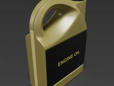 Engine Oil Bottle 3D model