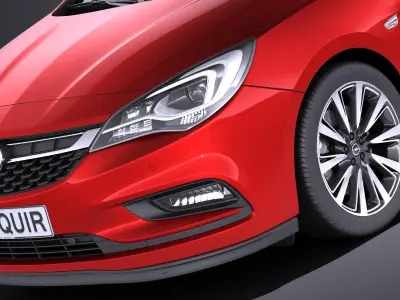 Opel Astra 5-door 2017 VRAY 3D model