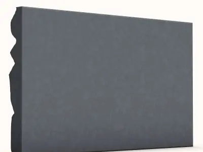 Cracked Shale Wall High Poly Model 3D model