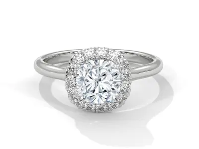 solitaire ring with detail images and 360 render videos 51 3D print model