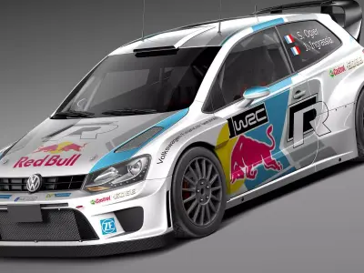 Volkswagen Polo WRC 2014 3D model