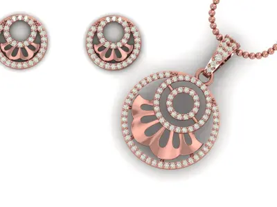 Pendant Necklace 3D print model 19