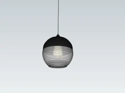 Ashley Furniture Glass Pendant Light 3D model