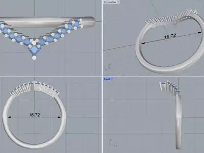 ring woman  3D print model 120