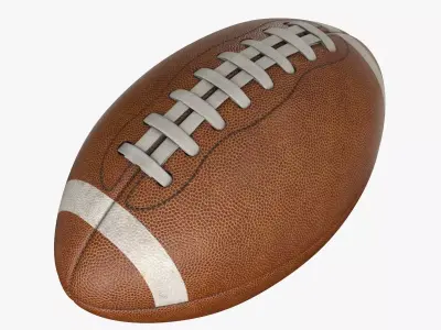 American Football Ball Low-poly 3D model