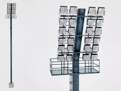 Stadium light lux pack 3D model