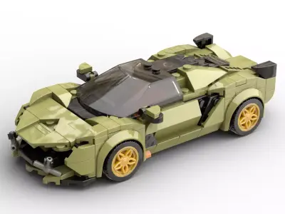 MocBricks3D - MK27003 - Lambo Sian 3D print model