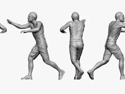 001180 bearded runner 3D model