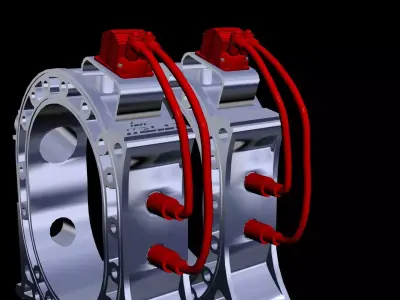MSD ignition performance part - rotary engine Low-poly 3D model