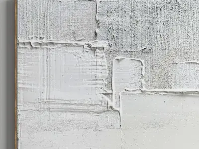 Plaster Two Photo Frame E-10 Low-poly 3D model