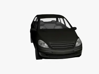 Black Car Low Poly Low-poly 3D model