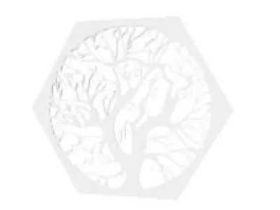TREE COASTER OR WALL DECOR  Free 3D model