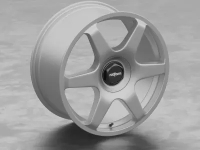Rotiform SIX Wheel 3D Model 3D model