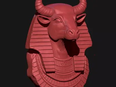 bull sculpture 3D print model