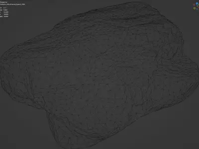 MicroFractured Quartz 3 - 8K Textures - 6 Mesh Resolutions Low-poly 3D model