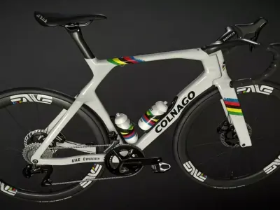 Carbon fiber road bike 3D model