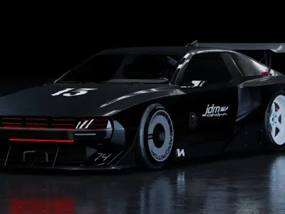 Hyundai N Vision 3D Model Blender File Textured  3D model