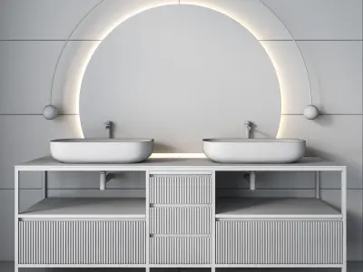 luxury bathroom cabinet no 147 3D model
