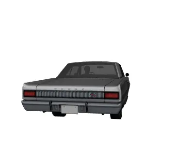 DODGE CHARGER RT 1967 Low-poly 3D model