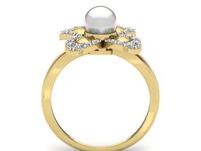 Solitaire Engagement Ring Stone model 3D print model