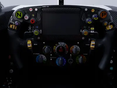 F1 2025 Haas VF-25 Formula 1 Race Car Low-poly 3D model Low-poly 3D model