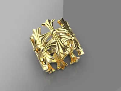 Cross Ring 3d Model 3D print model