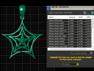 SPIERWEB DIAMOND PENDANT 3D PRINTABLE MODEL  3D print model