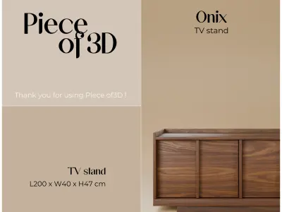 ONIX - TV stand - KAVE HOME - 1 piece 3D model