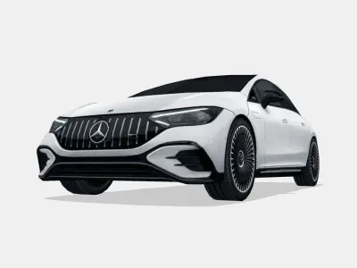 Mercedes-Benz EQE AMG 2023 Low-poly 3D model
