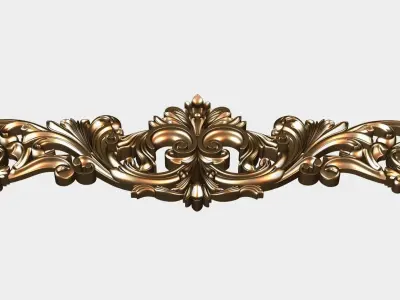 Carved decor for cnc 46 3D model