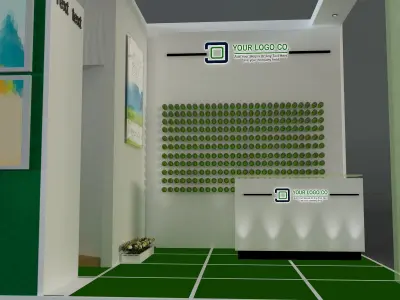 Booth Exhibition Stand a648b  3D model