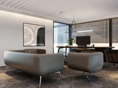 Office Design 3D model get