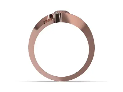 Brilliant Diamond Solitaire stl 3d Ring model sr0113 3D print model