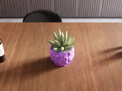 Asteroid Desk Planter - 039 3D print model