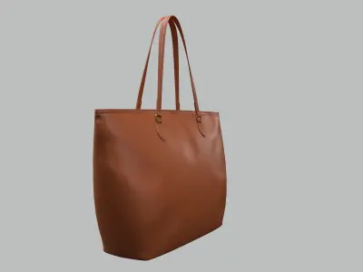 Gucci Women Ophidia GG Medium Tote Brown Leather Bag Low-poly 3D model