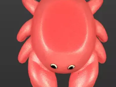 Cute Crab 3D Printable Toy Figure 3D print model