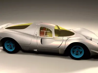 Ferrari 1967 Ferrari 412P 3D printed car model 3D print model