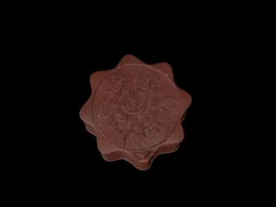 Universal wooden  Gift box 3D model