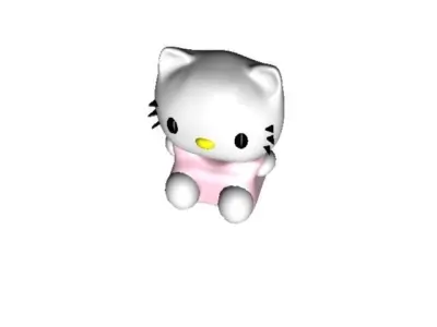 Hello Kitty Basic No Hair Band AAA Low-poly 3D model
