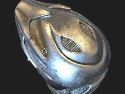  skull pendant jewelry Biker helmet vol5  3D print model