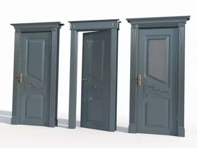 Doors interior 01 3D model