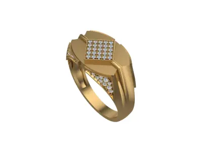 Diamond Ring 3D print model