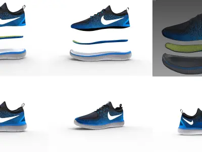 Nike Free Distance 2 3D model