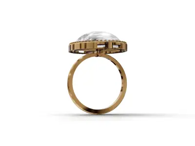 Oval Ring and Pendant Oval Ring and Pendant 3D print model