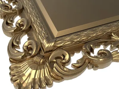 carved frame 3D model