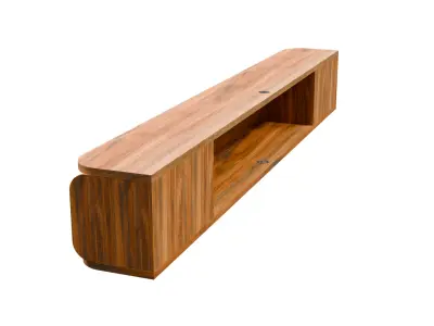 Floating Tv shelf 4 3D model