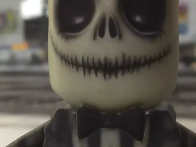 beetlejuicer Candle Low-poly 3D model