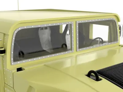 Humvee military vehicle 3D model