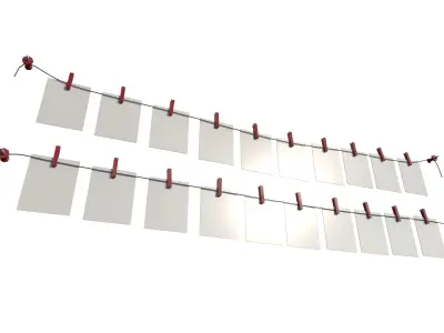 Photo Wall 02 Low-poly 3D model