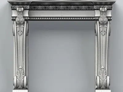 Fireplace 001 3D model